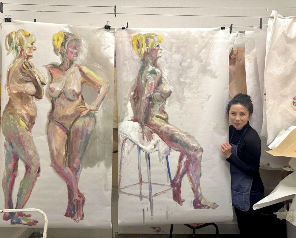 Fangyou in her atelier